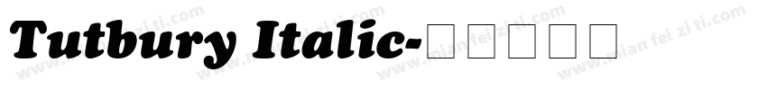 Tutbury Italic字体转换